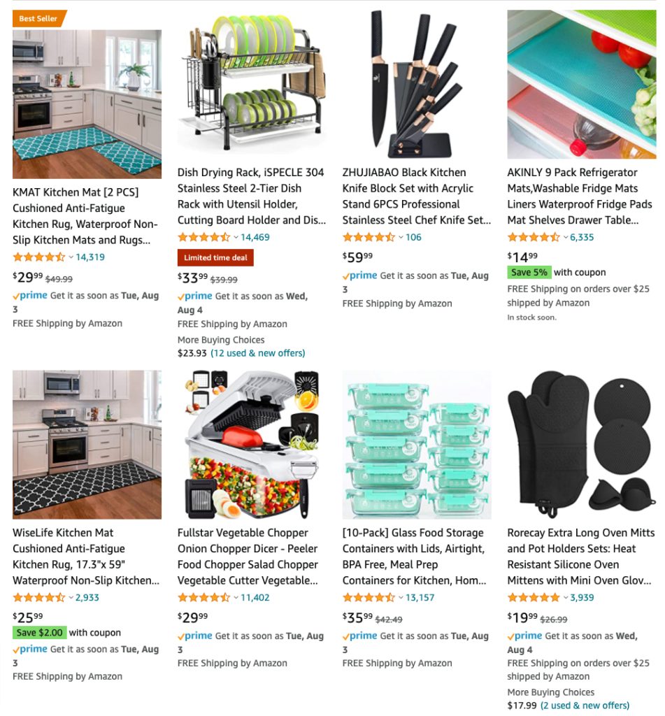 Kitchen Accessories on Amazon