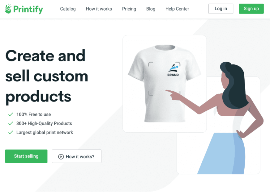 Printify Homepage