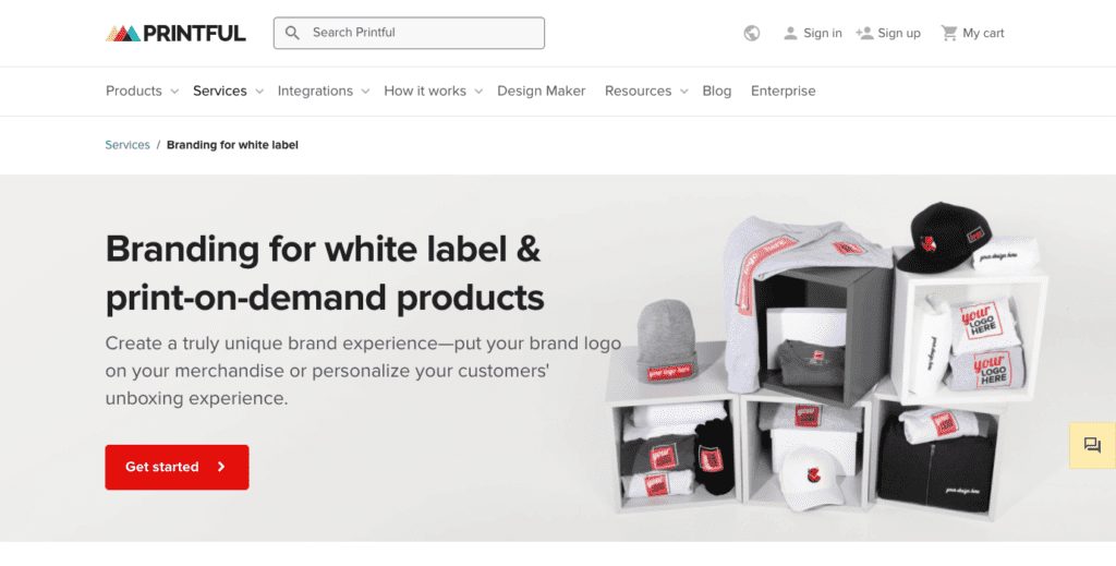 Printful Branding and White Labeling