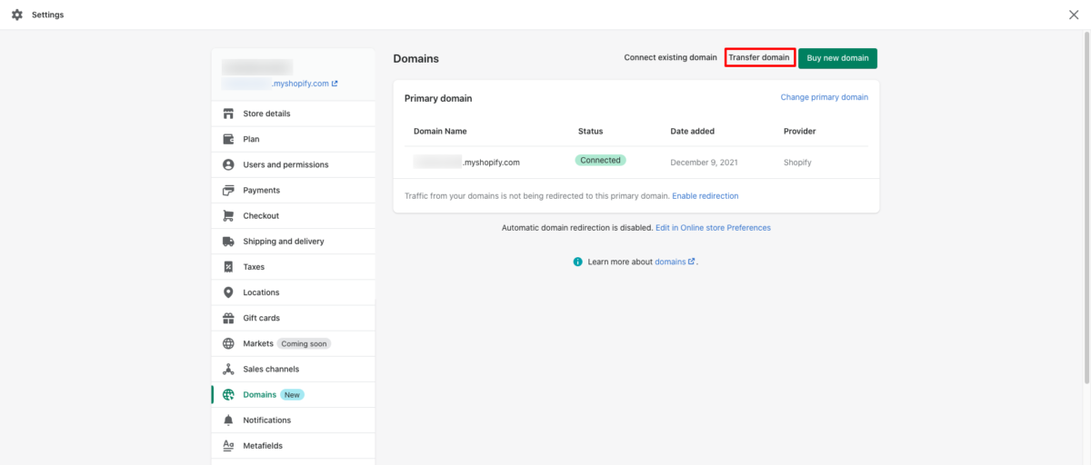 Domains-Transfer-domain-Shopify