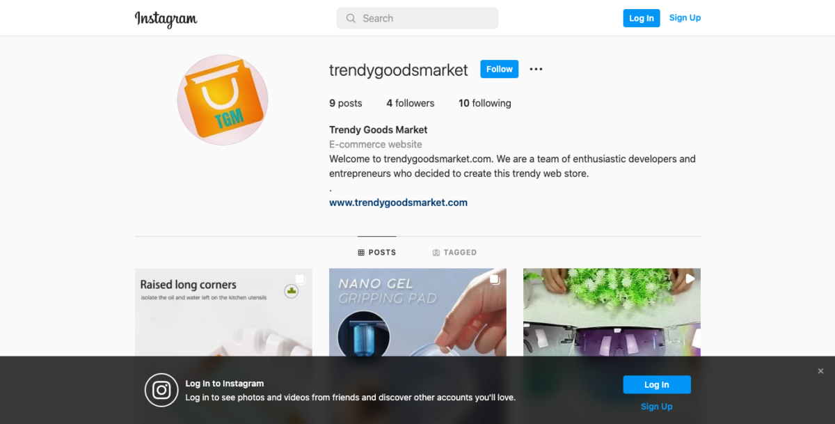 Trending Goods Market Instagram