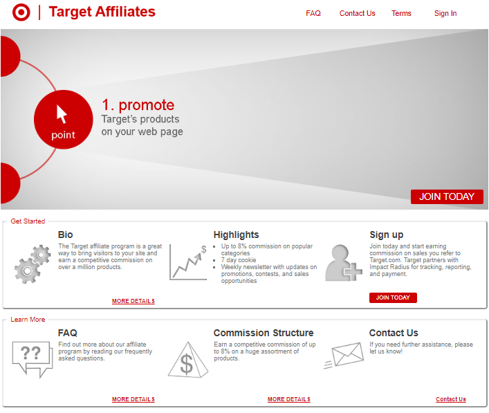 Target Affiliates 规则和指南