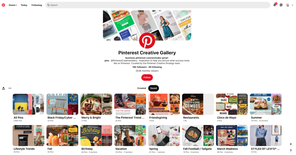 Творческая галерея Pinterest Профиль Pinterest