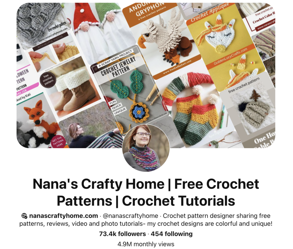 Nanas Crafty Home Pinterest ekran görüntüsü