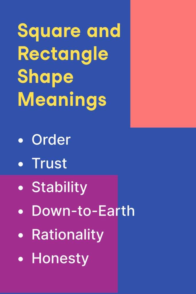 O que o uso de formas quadradas em seu design visual comunica aos seus espectadores