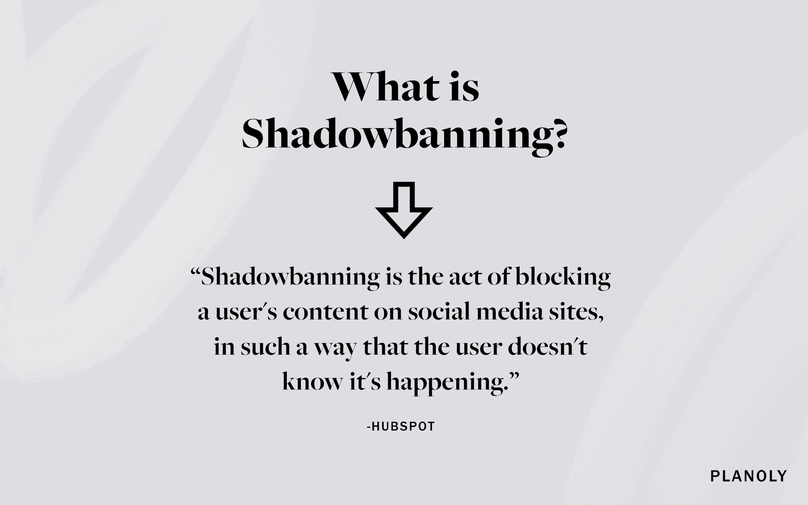 PLANOLY - Blogbeitrag - Was ist Shadowbanning - Bild 1