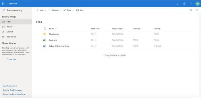 recensione di office 365 onedrive