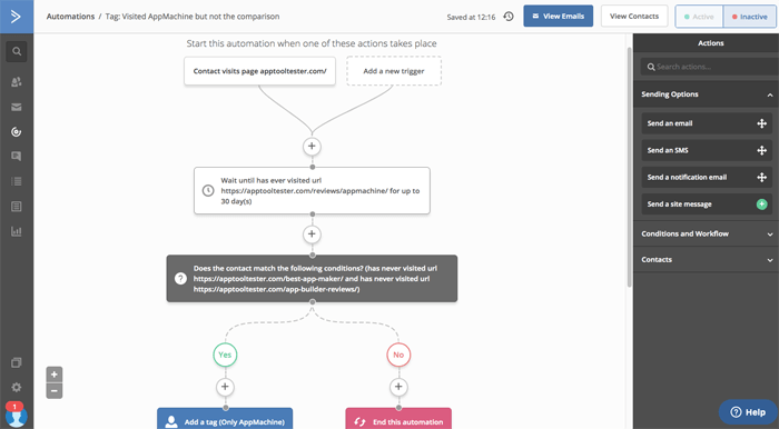 ActiveCampaign-Automatisierungsworkflow