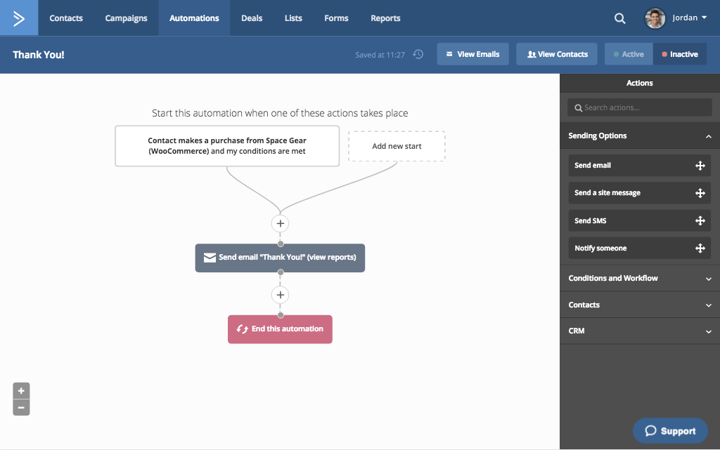 activecampaign Deepdata-Workflow