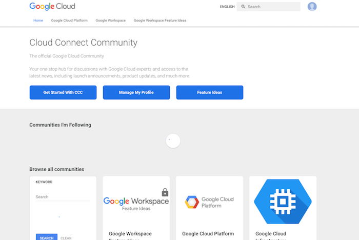 Google Cloud Connect-Community