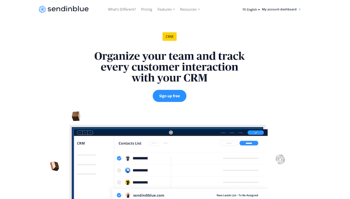 sendinblue crm