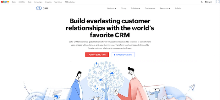 조호 CRM 소프트웨어