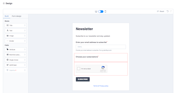 formularz rejestracyjny sendinblue vs mailchimp