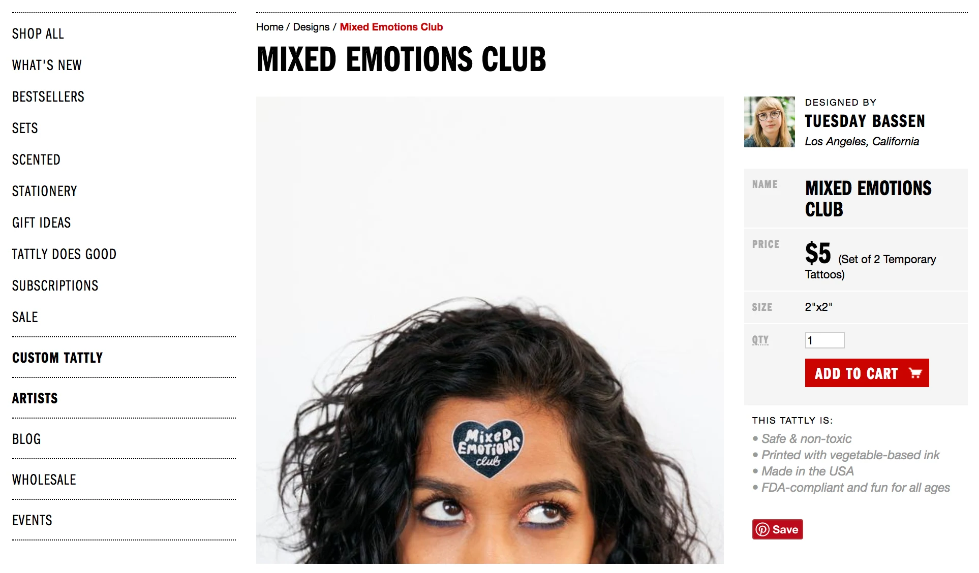 Tatuaj Mixed Emotions Club pe frunte