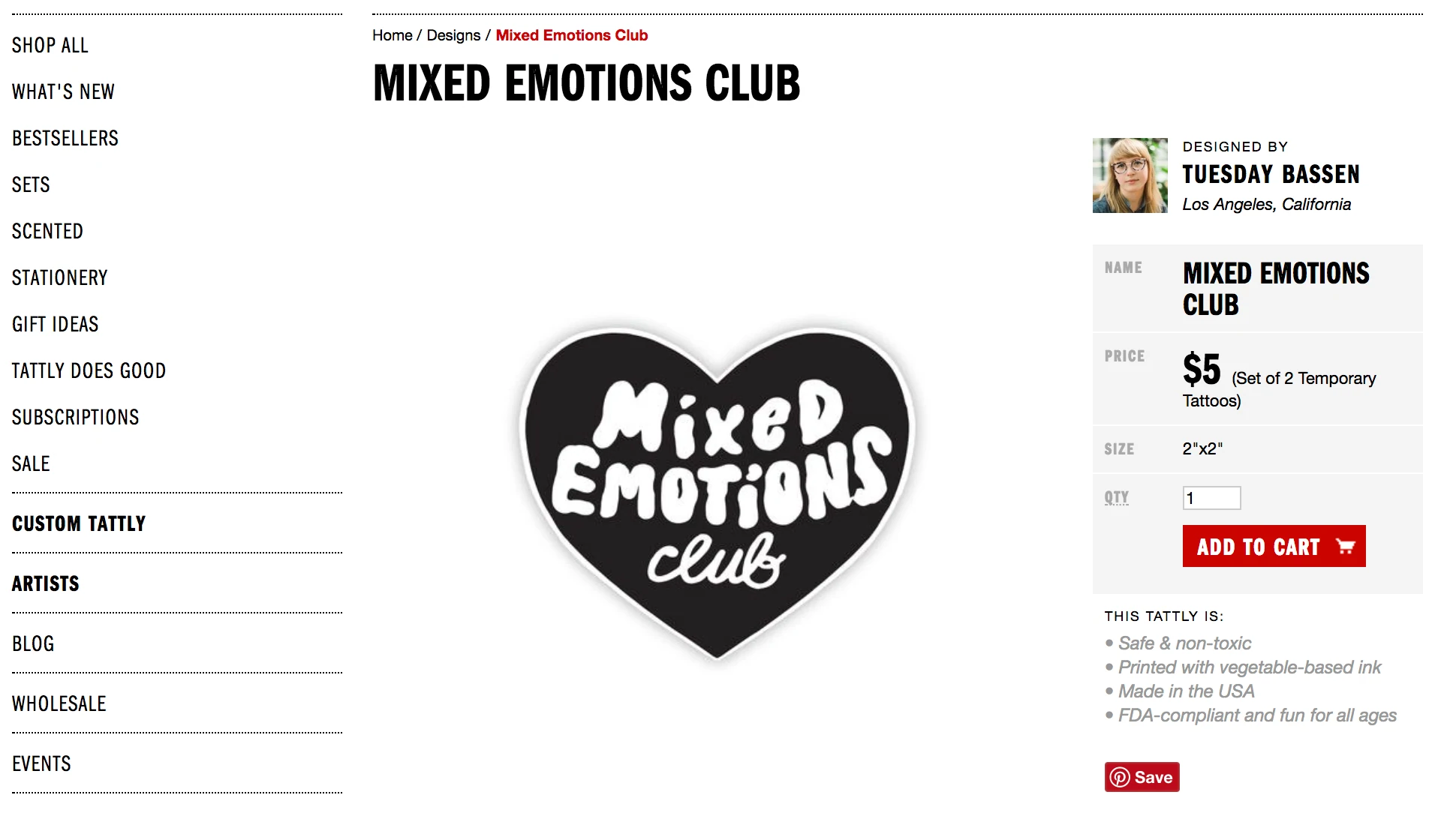 Tatuaj Mixed Emotions Club