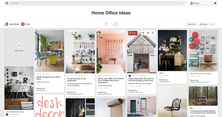 Desain kantor rumah Pinterest