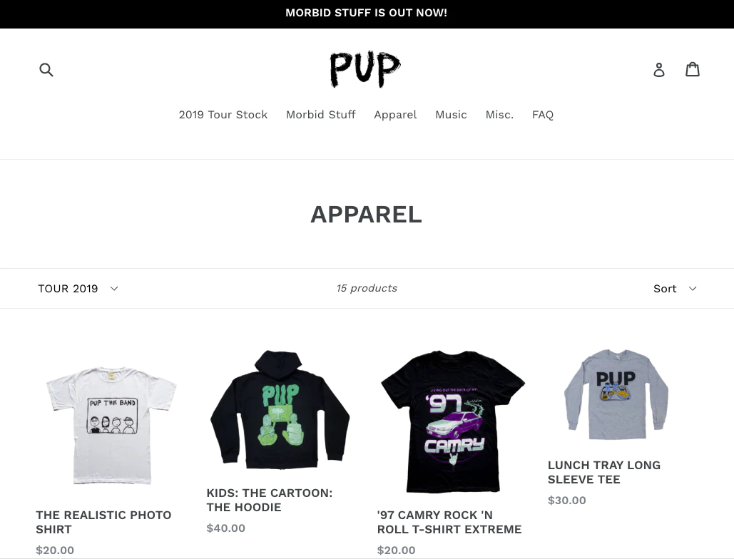 vendre-merch-pup-theband