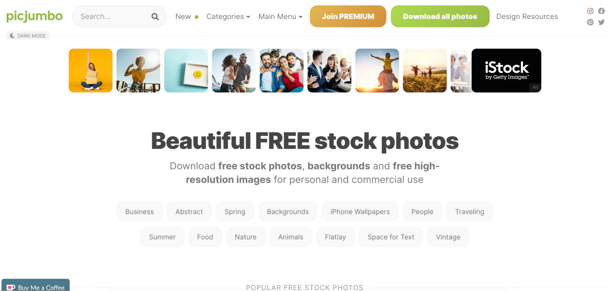 Picjumbo site gratuit de photos d'archives