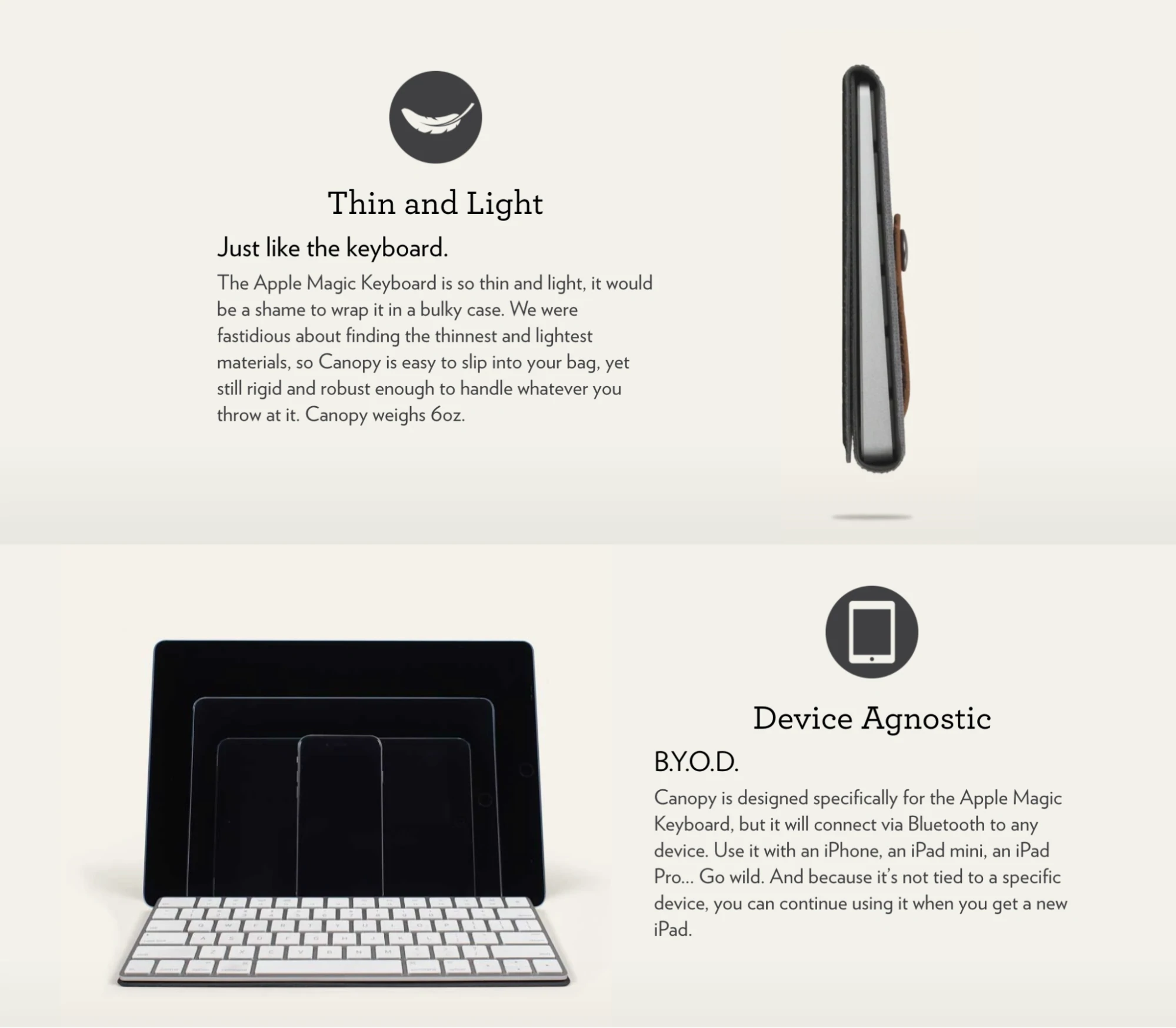 Studio Neat’s product page is an excellent blend of benefits-driven copywriting along with feature-rich descriptions.