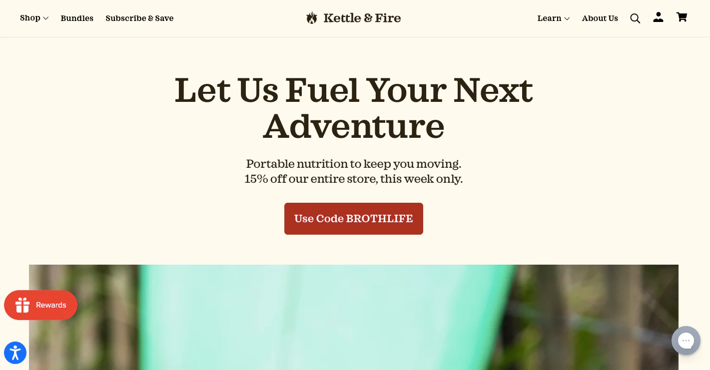 Kettle＆Fire'sは、顧客がその製品の利点を理解するのに役立つ情報量が多いです。