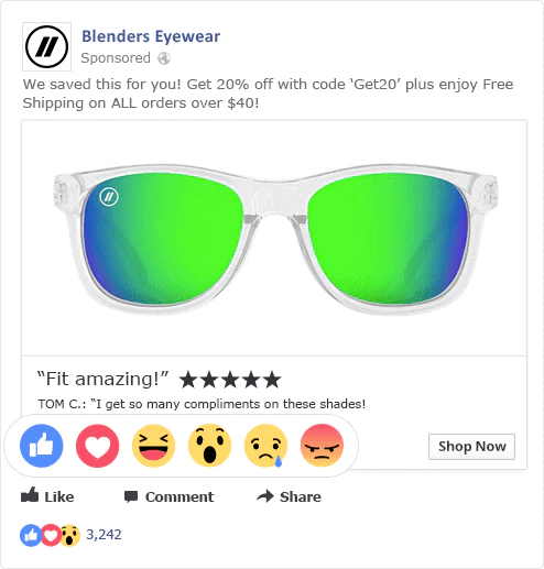 Blenders Facebook โฆษณา