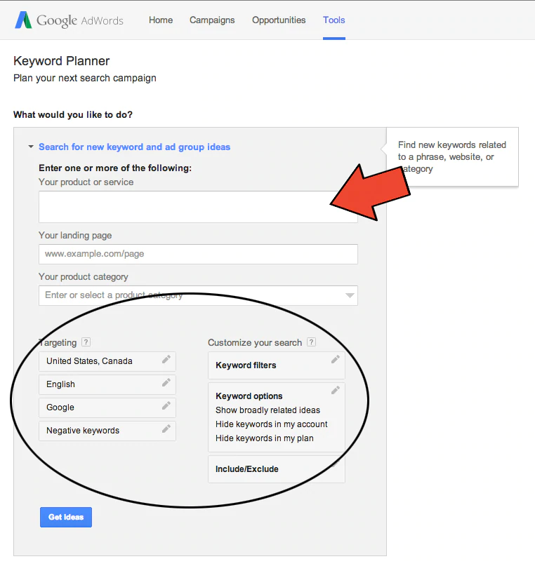 Keyword Research Using The Google Keyword Planner Tool