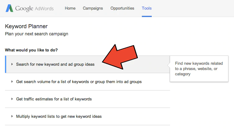 Keyword Research Using The Google Keyword Planner Tool