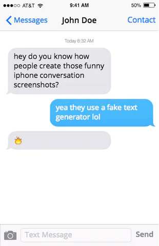 jak stworzyć fałszywy tekst na iPhonie?