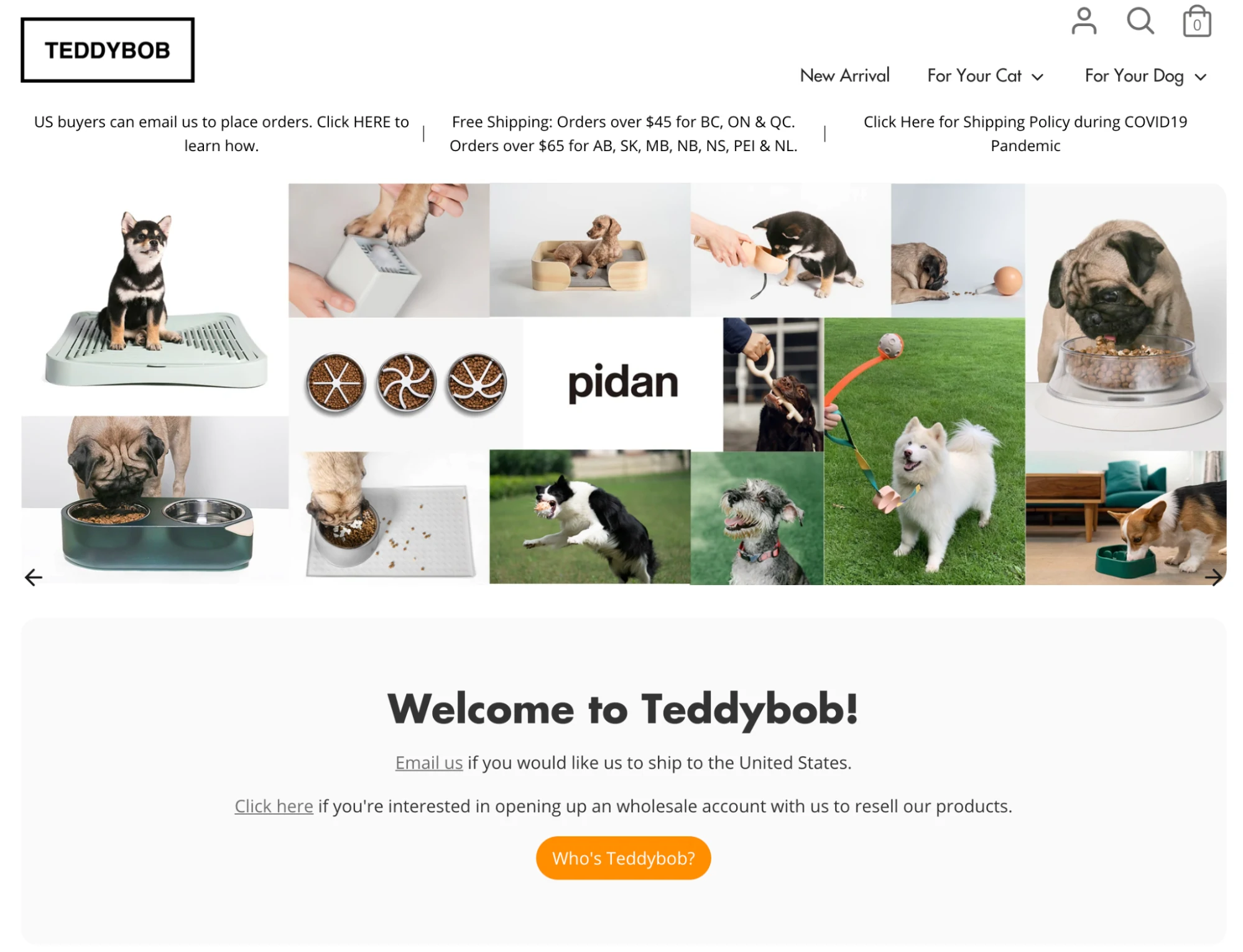 exemple de magasin teddybob