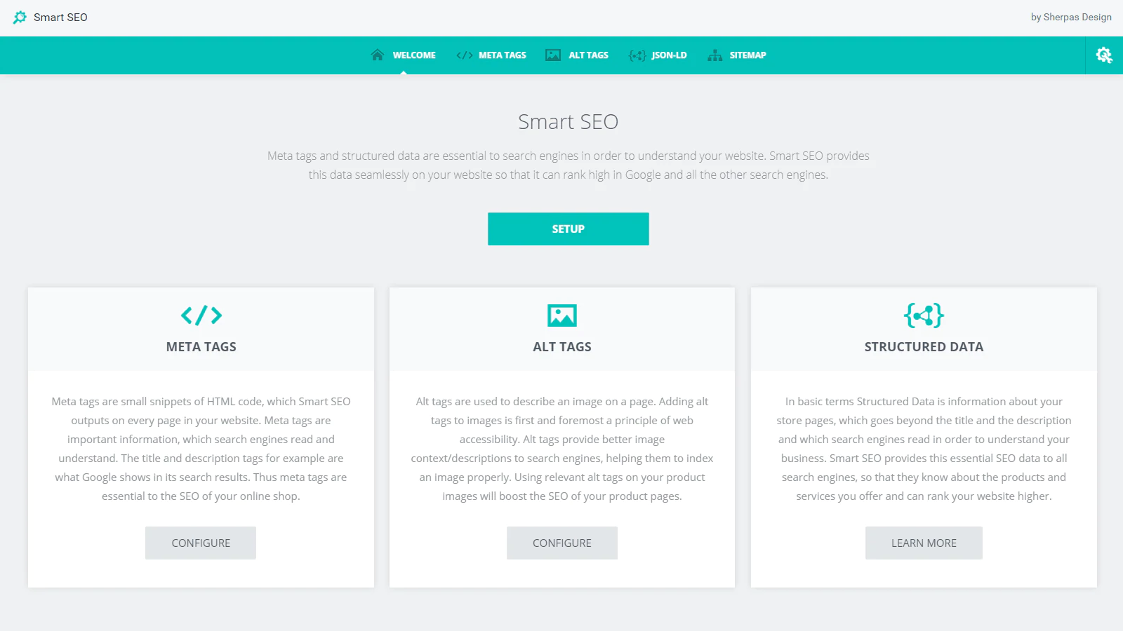 Intelligente SEO-Shopify-App