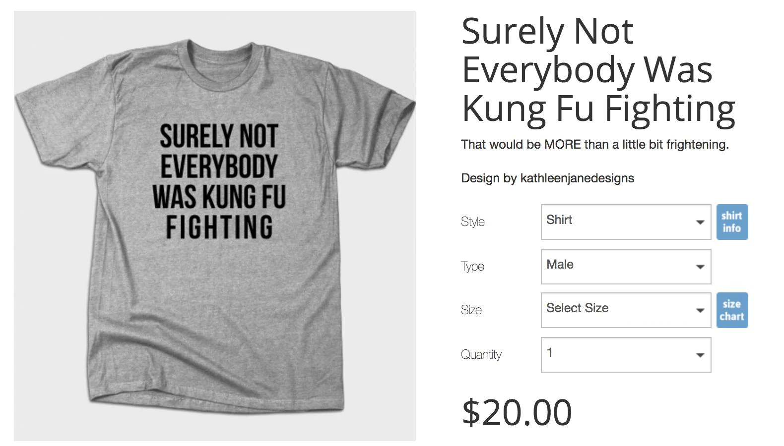 t-shirt sur le combat de kung fu