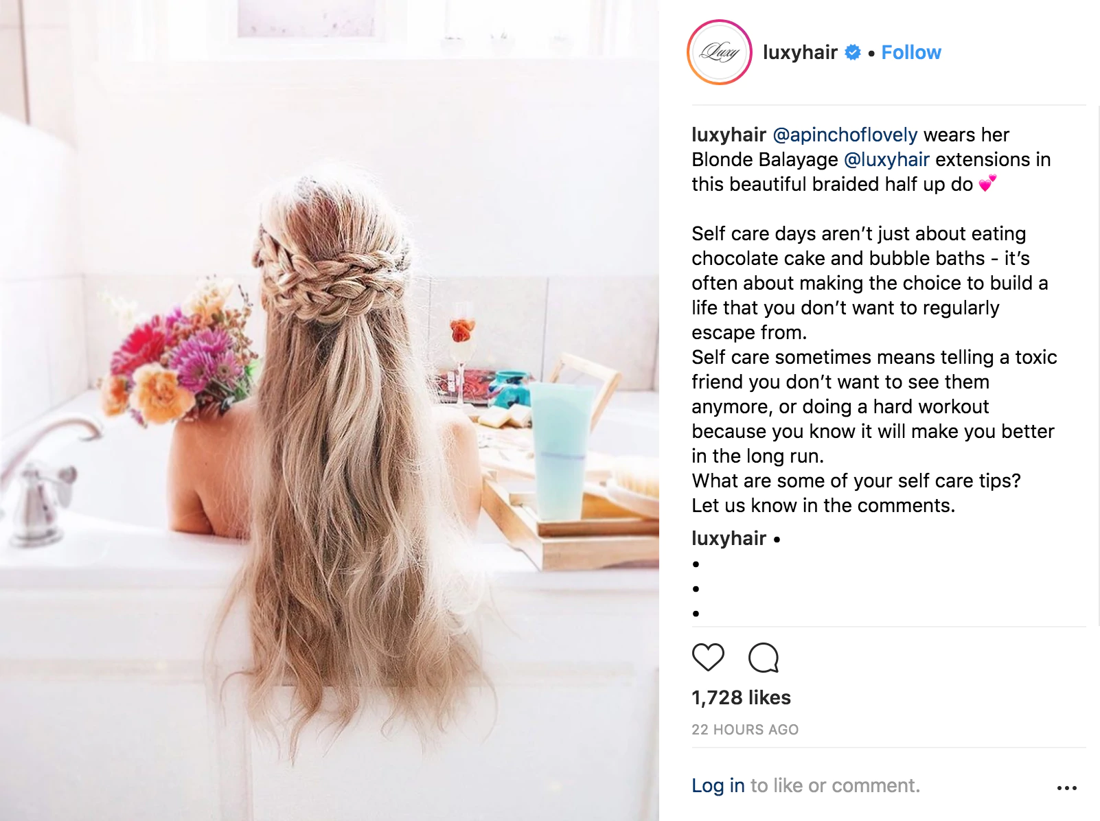 Konten buatan pengguna LuxyHair