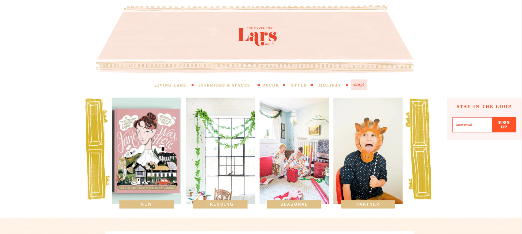 Contoh blog House That Lars Built Shopify