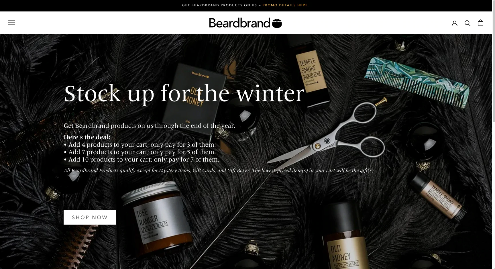 Site da marca Beard