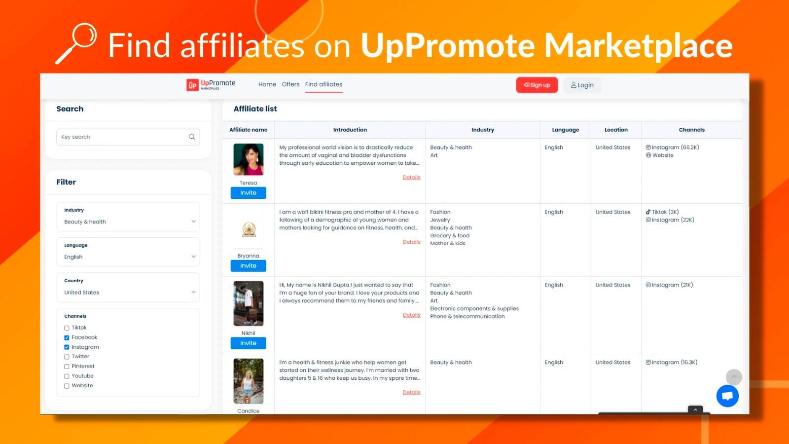 Image du logiciel de marketing d'affiliation par UpPromote