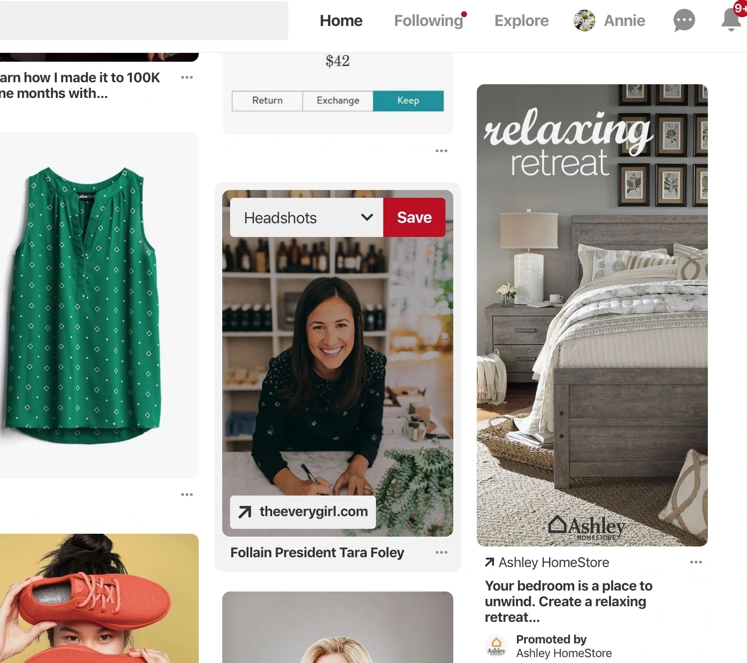 pin promosi di pinterest