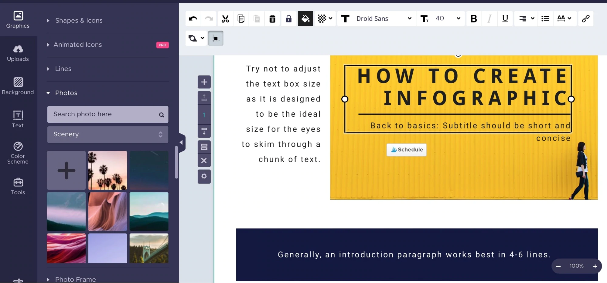 fazendo infográficos para pinterest com piktochart