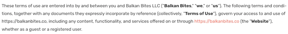 Balkan Bites 麵包店業務計劃