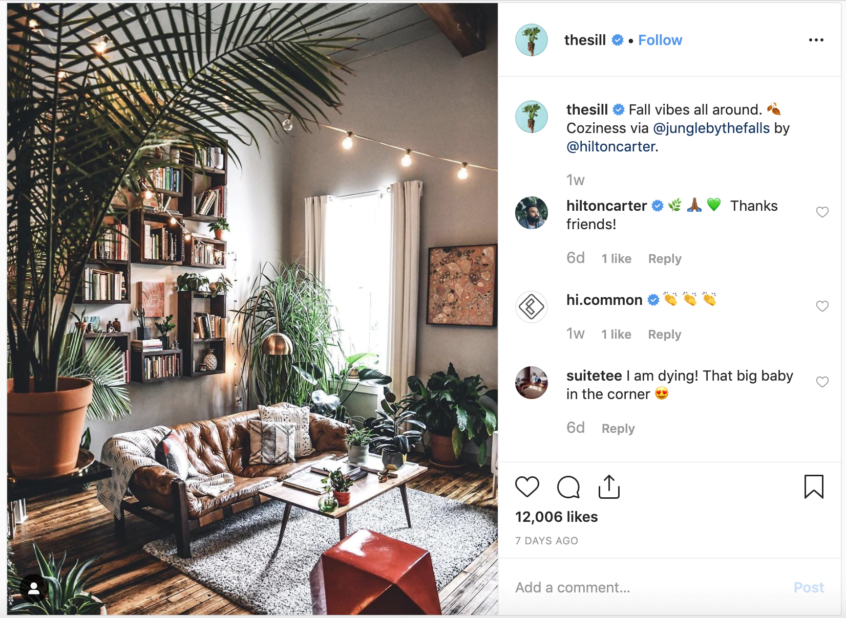 Une courte légende Instagram accompagnant une belle photo encourage les gens à taguer leurs amis ou à laisser un commentaire