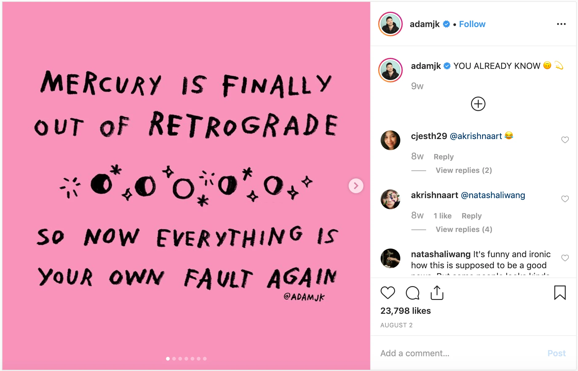 Des légendes Instagram audacieuses et parfois impertinentes peuvent être utilisées lorsque le ton résonne avec votre public, votre marque et vos produits