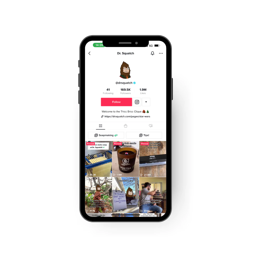 dr squatch sur tiktok