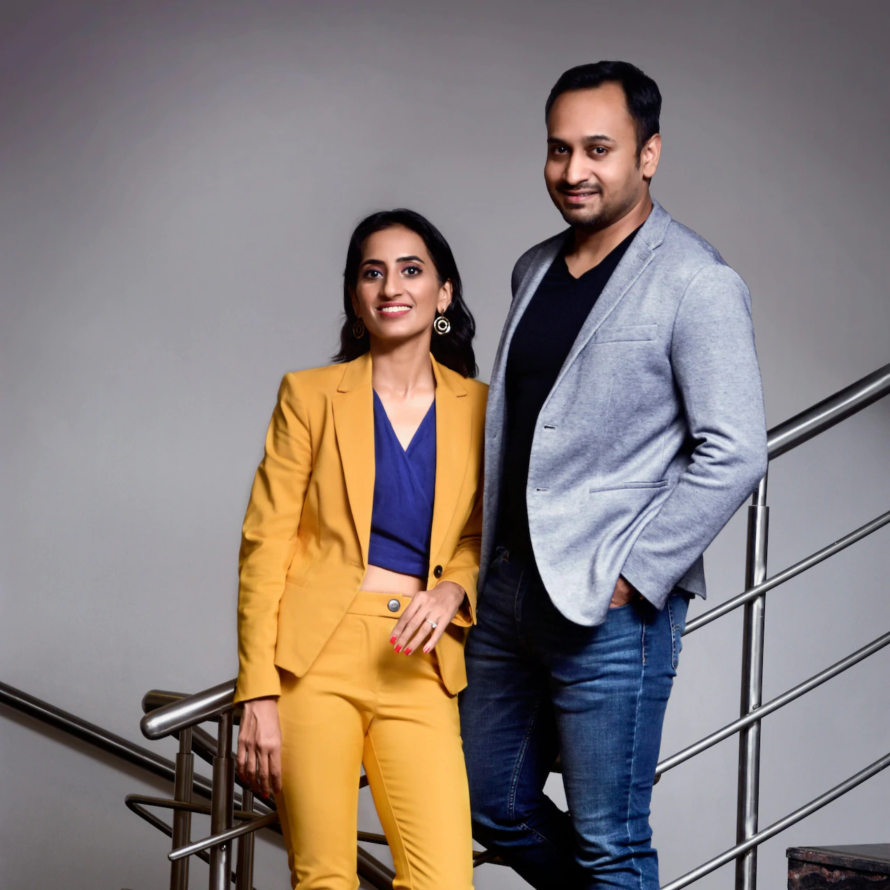 Vineeta Singh e Kaushik Mukherjee, i co-fondatori di SUGAR Cosmetics.