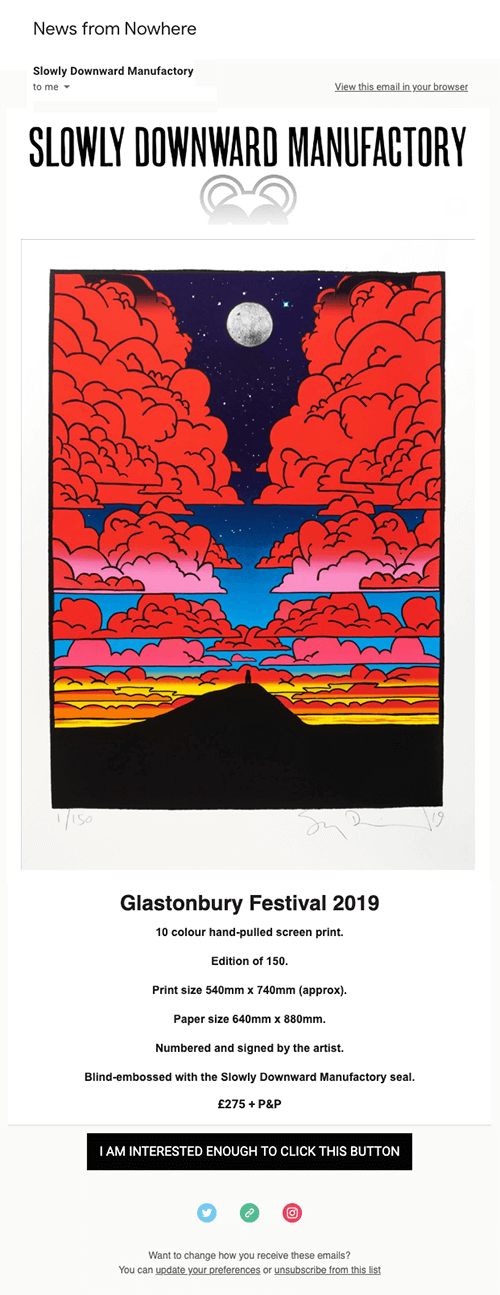 E-mail de Stanley Donwood