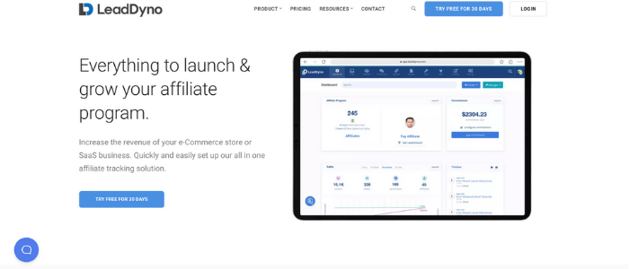 Logiciel d'affiliation LeadDyno pour Stripe