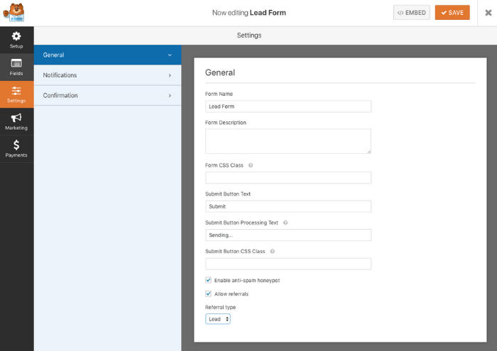 การติดตามผู้อ้างอิงบน WPForms