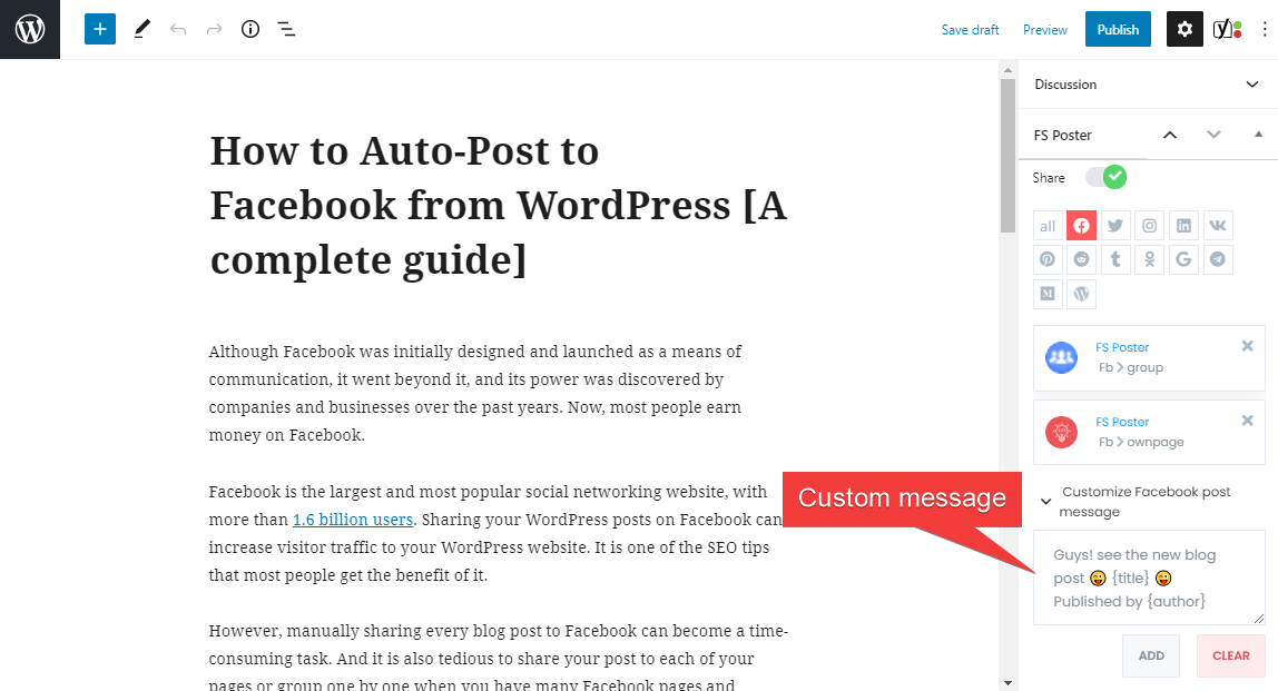 Cara Posting Otomatis Ke Facebook Dari WordPress