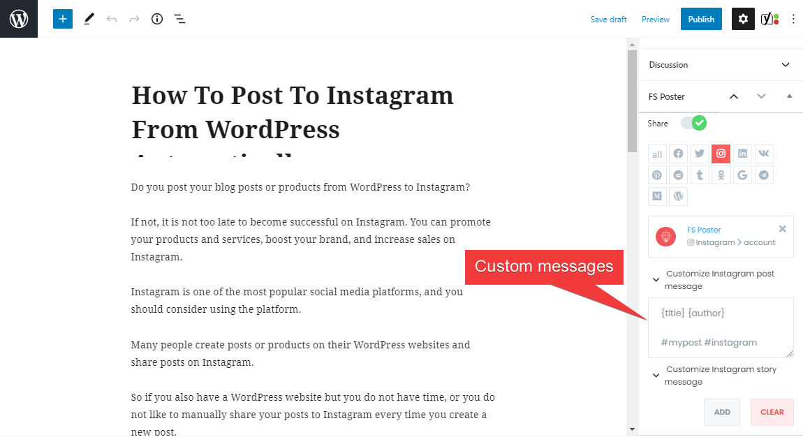 Cara Posting Otomatis Ke Instagram Dari WordPress Menggunakan FS Poster