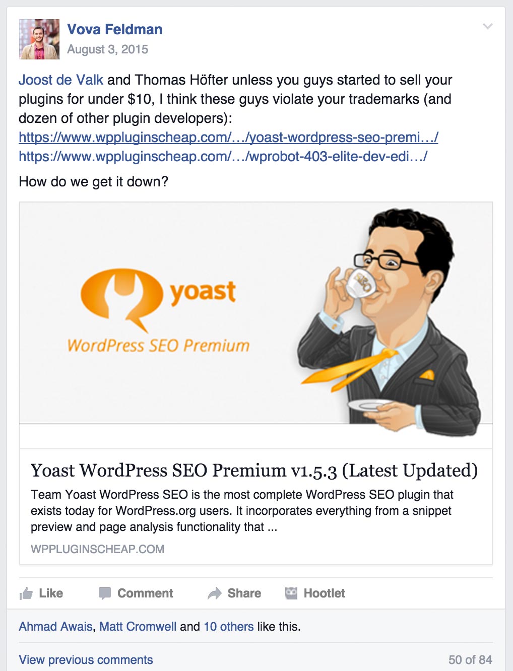 Avansat WordPress Plugin Trolls Thread