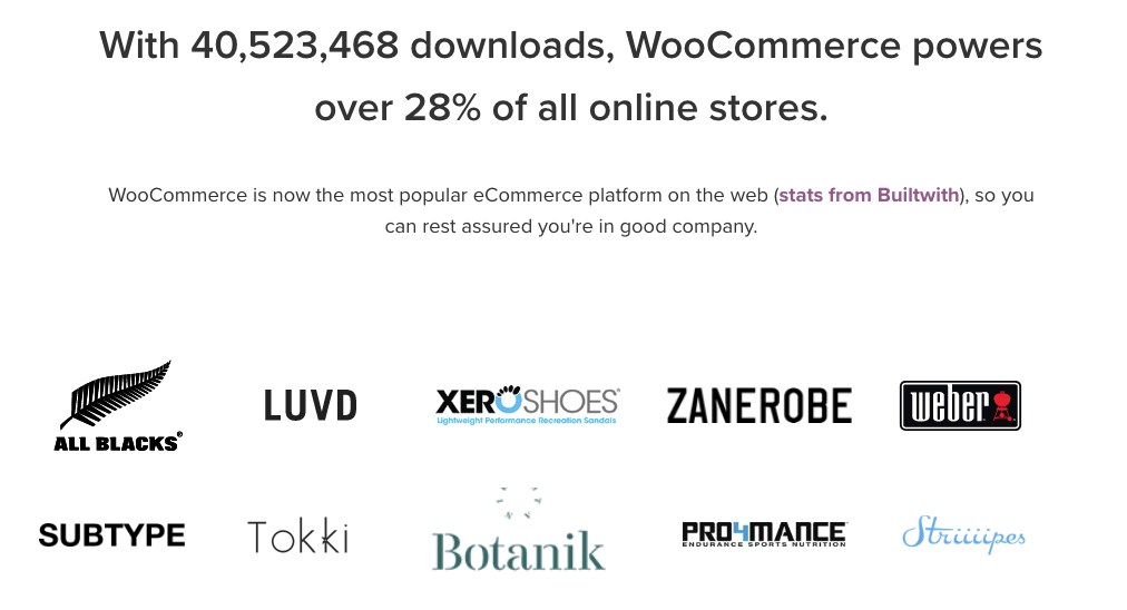 WooCommerce를 사용하는 로고 브랜드