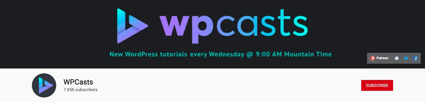 قناة WPCasts يوتيوب